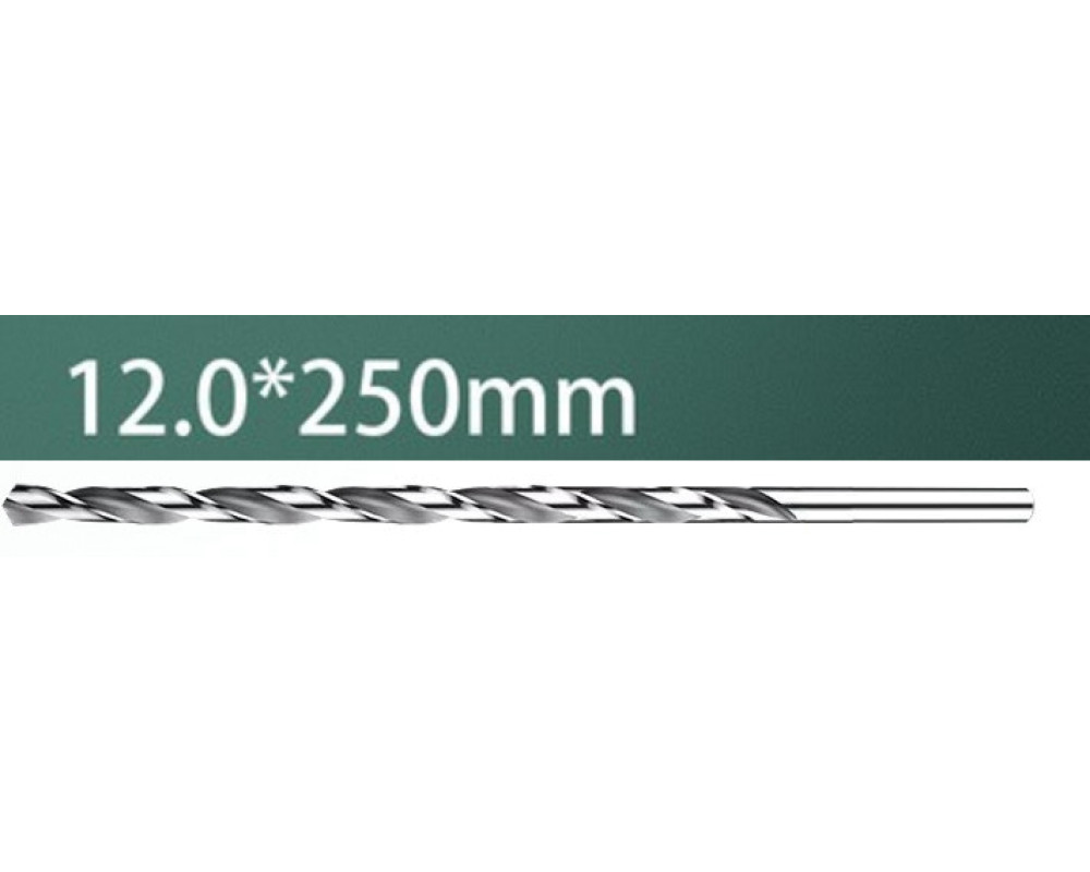 Сверло длинное 12х250 (DIN 1869 HSS/М2) Сверло длинное 12х250 (DIN 1869 HSS/М2)