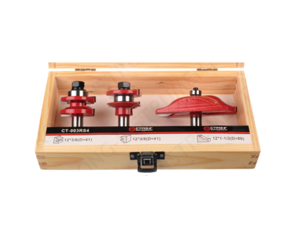 Набор твердосплавных фрез по дереву 3pcs RS4 Набор твердосплавных фрез по дереву 3pcs RS4